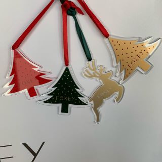 フォクシー(FOXEY)のFOXY  クリスマス限定　オーナメント　4個　ノベルティ　(モビール)