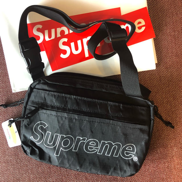 確実正規品 Supreme Shoulder Bag 18AW 黒