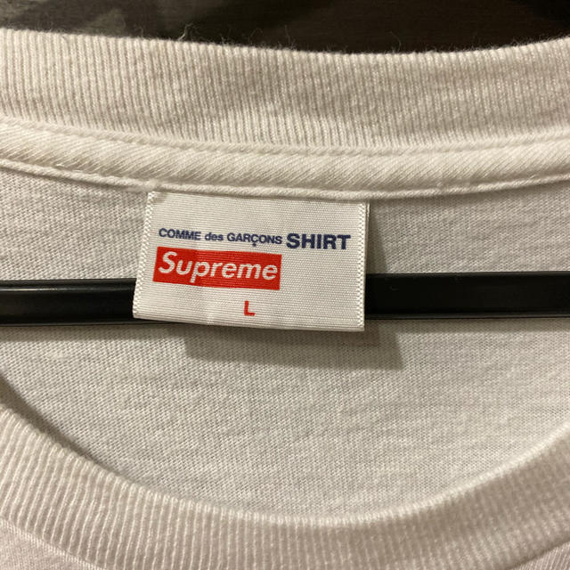 Supreme(シュプリーム)のsupreme COMME des GARCONS SHIRT L サイズ メンズのトップス(Tシャツ/カットソー(半袖/袖なし))の商品写真