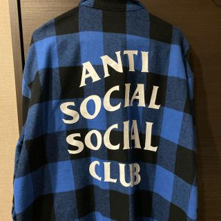 アンチ(ANTI)のanti social social club チェックシャツ　Lサイズ(シャツ)