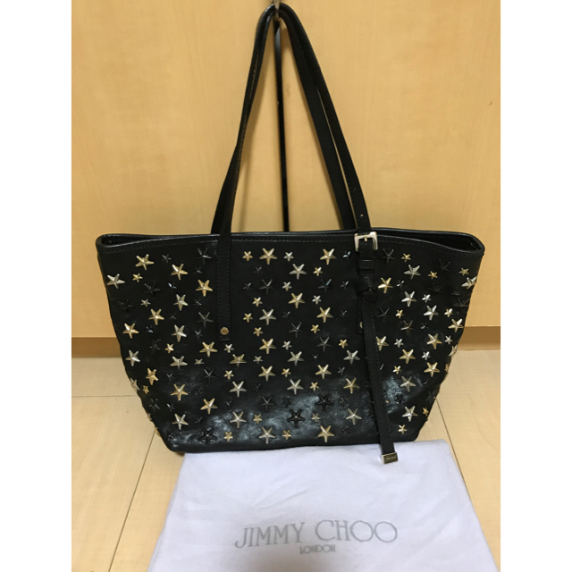 JIMMY CHOO サシャ スタッズ トート バッグ