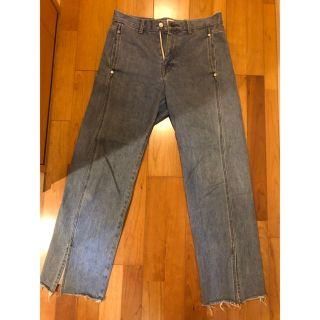 ジョンローレンスサリバン(JOHN LAWRENCE SULLIVAN)のKaiko BUG DENIM FULLWASH スリット デニムパンツ(デニム/ジーンズ)