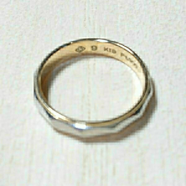 K18 Pt900 イエローゴールド&プラチナコンビリング✨3.1g☆9号 レディースのアクセサリー(リング(指輪))の商品写真