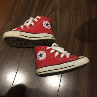 コンバース(CONVERSE)のコンバースハイカット  赤  15センチ(その他)