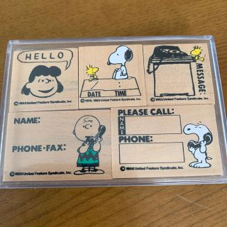 スヌーピー(SNOOPY)のスヌーピー　ハンコ　スタンプセット　新品未使用(はんこ)