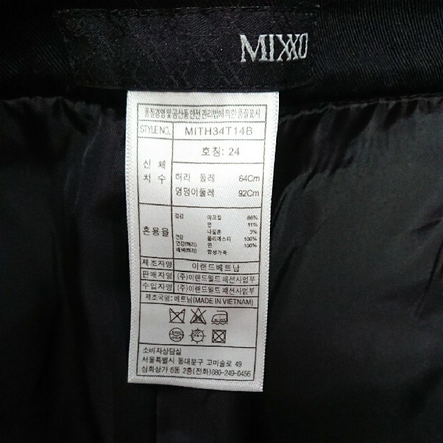 MIXXO ブラックツイードショートパンツ レディースのパンツ(ショートパンツ)の商品写真