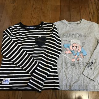 バディーリー(Buddy Lee)の美品Lee スパイダーマン 長袖Tシャツ2枚セット 140 ,ロンT，lee(Tシャツ/カットソー)