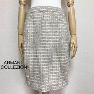 アルマーニ コレツィオーニ(ARMANI COLLEZIONI)のアルマーニコレツォーニ ジャガード スカート 未使用(ひざ丈スカート)