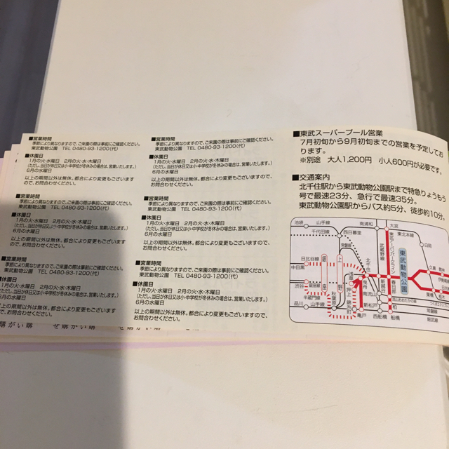 東武鉄道　株主優待券 チケットの優待券/割引券(その他)の商品写真