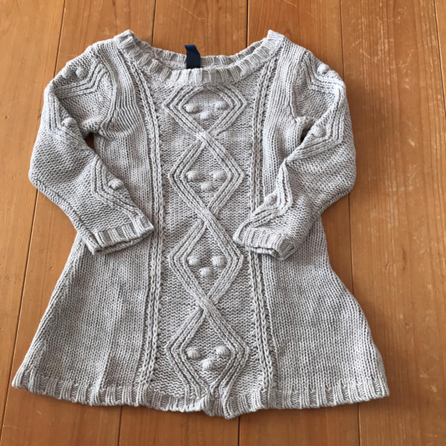 Old Navy(オールドネイビー)のold naby 綿ニットワンピース キッズ/ベビー/マタニティのキッズ服女の子用(90cm~)(ワンピース)の商品写真