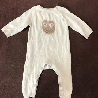 ベビーギャップ(babyGAP)の専用　ニットカバーオール　ニットロンパース　65 60(カバーオール)