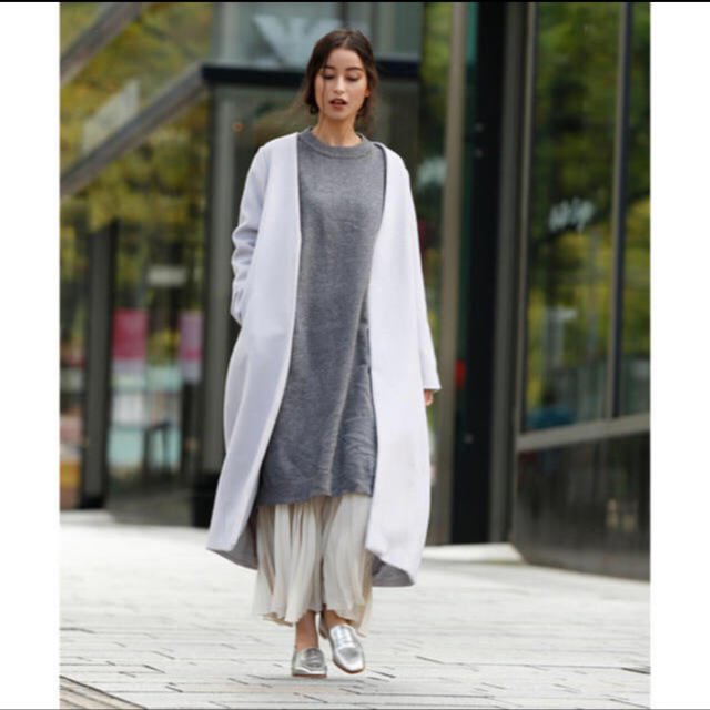 IENA(イエナ)のmarjour  NO COLLOR COAT ノーカラーコート ロングコート レディースのジャケット/アウター(ロングコート)の商品写真