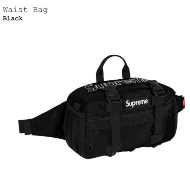 Supreme Waist bag Black 2019FW