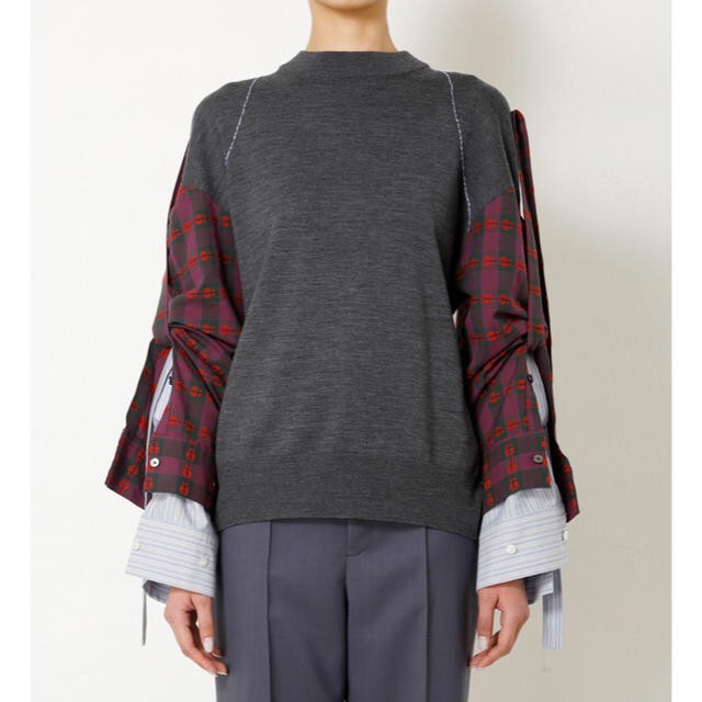 LE CIEL BLEU(ルシェルブルー)のIRENE  Rollup Sleeve Knit  アイレネ   レディースのトップス(ニット/セーター)の商品写真