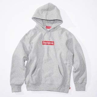 シュプリーム(Supreme)のSupreme Swarovski Box Logo パーカー グレー S(パーカー)