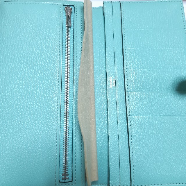 Hermes(エルメス)の☆新品★シール★エルメス ベアン 長財布★HERMES 二つ折り★アクア レディースのファッション小物(財布)の商品写真