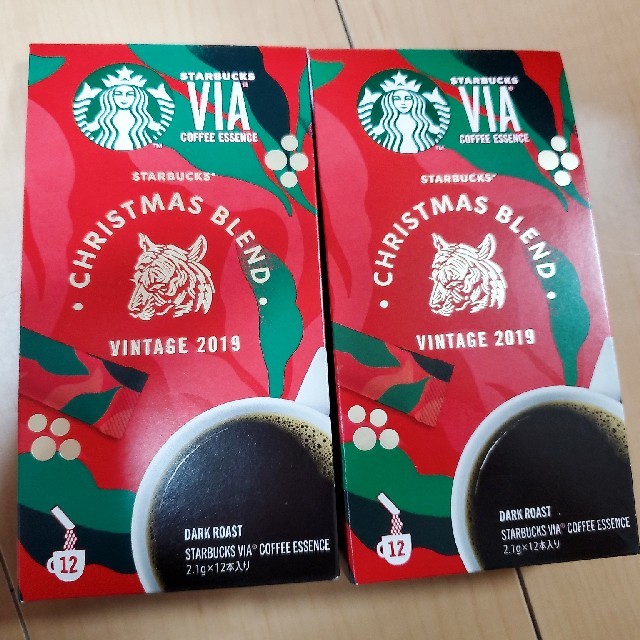 スタバ  スターバックス  クリスマスブレンドVIA 12本入 食品/飲料/酒の飲料(コーヒー)の商品写真