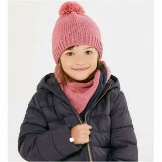 プチバトー(PETIT BATEAU)のほぼ未使用◉プチバトー　スヌード　ピンク(マフラー/ストール)