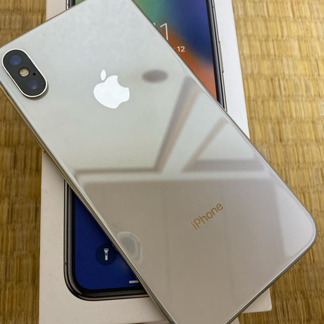 売れ筋】 iPhone - iPhone x au 256gb silver スマートフォン本体