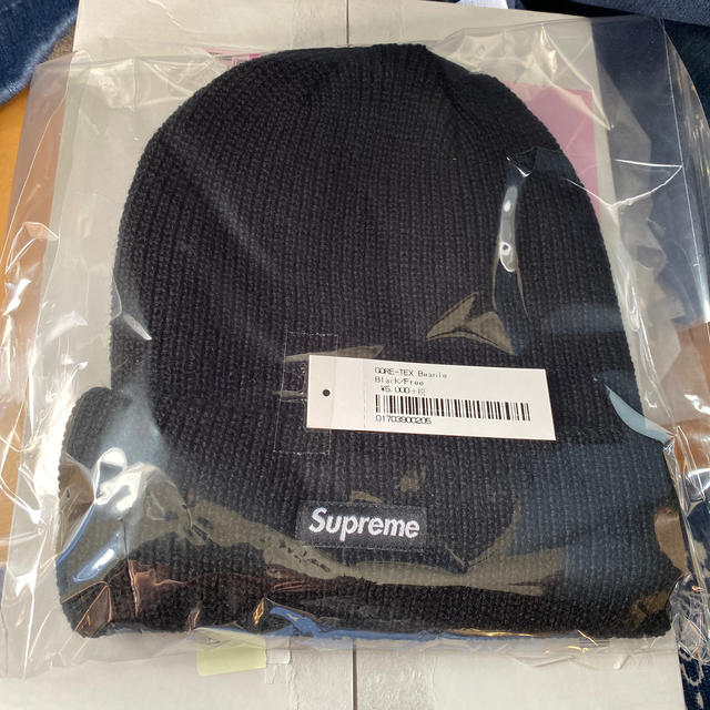 Supreme GORETEX Beanie 黒メンズ