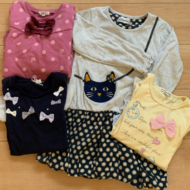 anyFAM(エニィファム)のカットソー ワンピース 110〜120 女の子 anyFAM まとめ売り キッズ/ベビー/マタニティのキッズ服女の子用(90cm~)(Tシャツ/カットソー)の商品写真