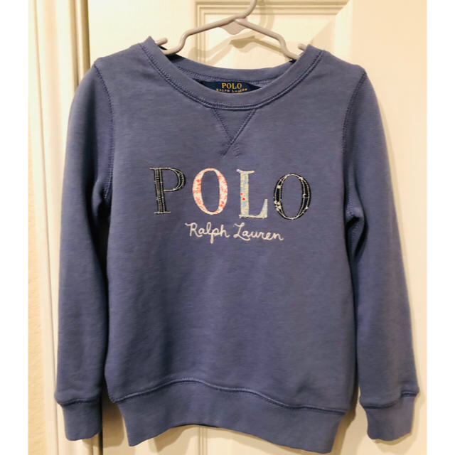 POLO RALPH LAUREN(ポロラルフローレン)のRalph Lauren 花柄ロゴトレーナー　キッズ　5 キッズ/ベビー/マタニティのキッズ服女の子用(90cm~)(Tシャツ/カットソー)の商品写真