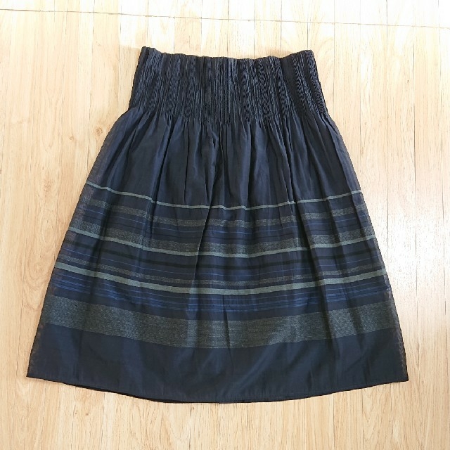 COMME CA ISM(コムサイズム)のひざ丈 スカート ネイビー/紺 / L/コムサイズム レディースのスカート(ひざ丈スカート)の商品写真