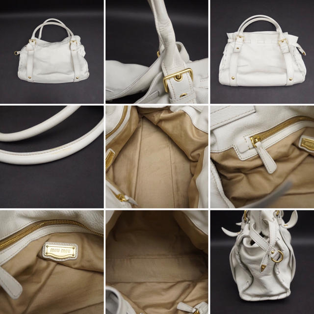 miumiu(ミュウミュウ)のミュウミュウ MIUMIU ハンドバッグ  本革 レザー レディース バック  レディースのバッグ(ハンドバッグ)の商品写真