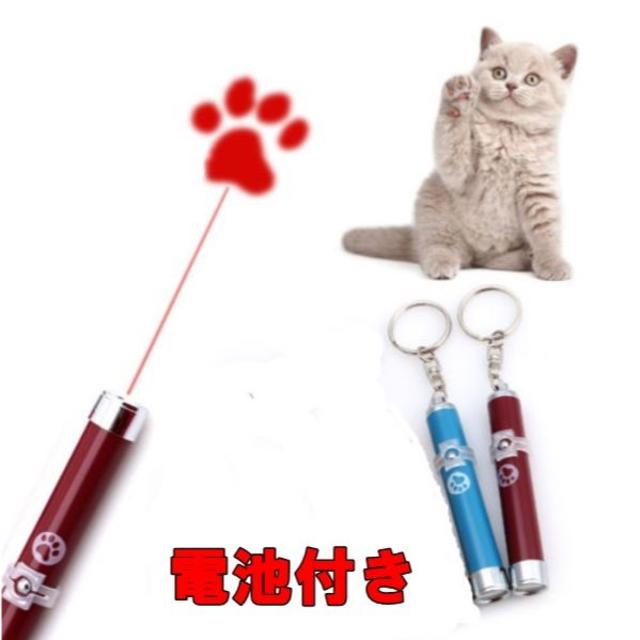 猫 のおもちゃ LED ライト レッド　電池付きですぐ遊べます その他のペット用品(猫)の商品写真