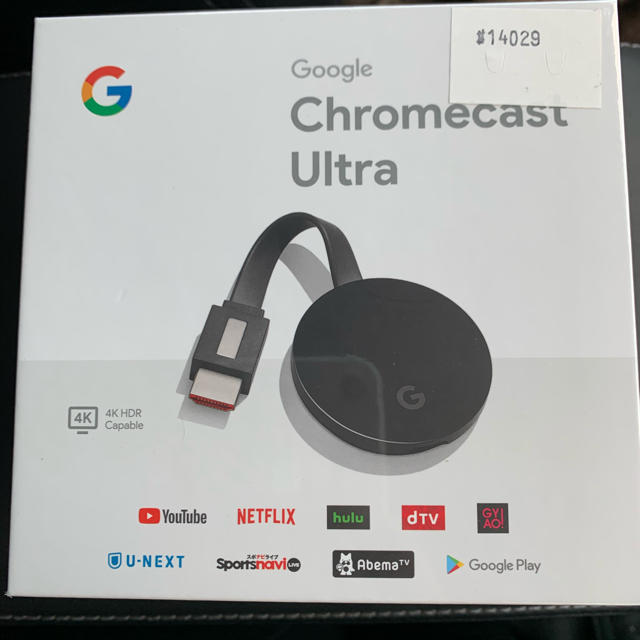 CHROME(クローム)の新品未開封◆Chromecast Ultra 4K  スマホ/家電/カメラのテレビ/映像機器(その他)の商品写真