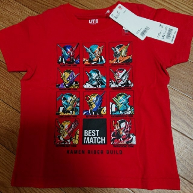 Uniqlo 仮面ライダービルド Uniqloコラボtシャツ100cm赤の通販 By Bluerose ユニクロならラクマ