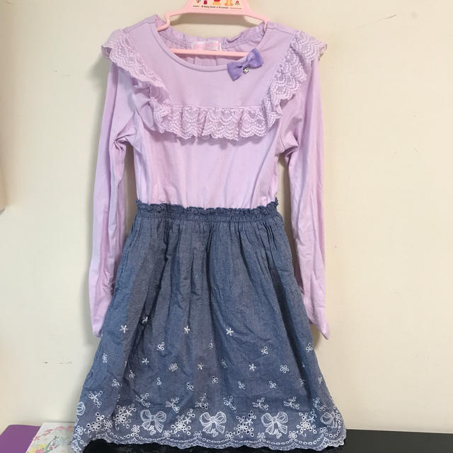 mezzo piano(メゾピアノ)のメゾピアノ ワンピース 120 キッズ/ベビー/マタニティのキッズ服女の子用(90cm~)(ワンピース)の商品写真