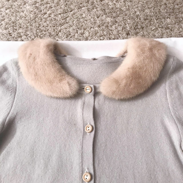 完売FOXEY BOUTIQUE フォクシー バニララップ ミンク襟 カーデ | www