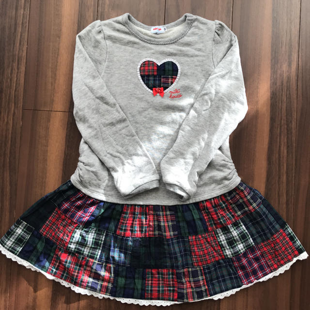 mikihouse(ミキハウス)のミキハウス　ワンピース　120 キッズ/ベビー/マタニティのキッズ服女の子用(90cm~)(ワンピース)の商品写真