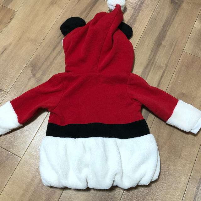 Disney(ディズニー)のサンタ コスチューム ミッキー キッズ/ベビー/マタニティのベビー服(~85cm)(その他)の商品写真