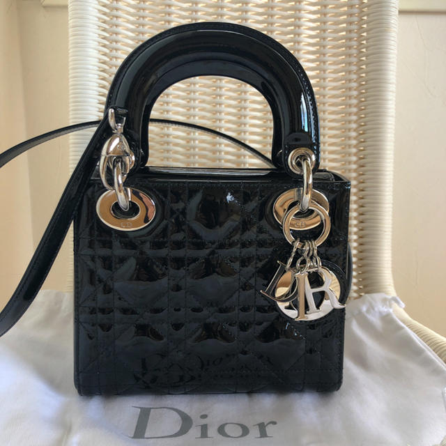 Christian Dior - 超美品☆ クリスチャンディオール エナメルミニ2wayバック正規品の通販 by リンデンバウム｜クリスチャン