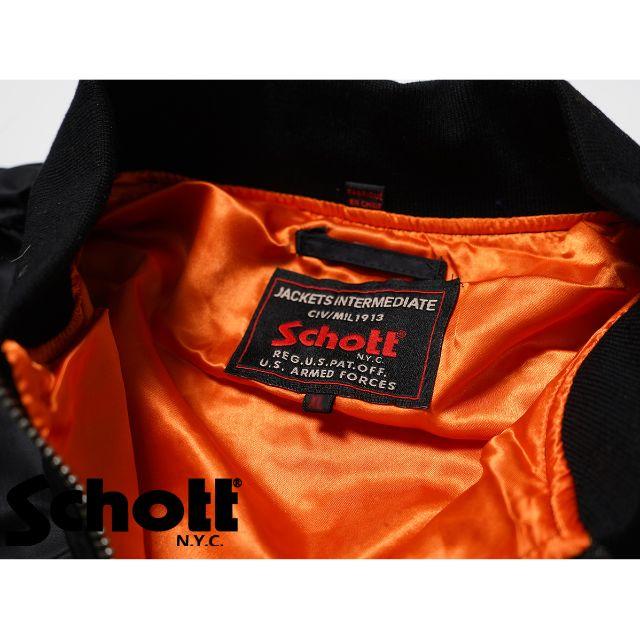schott(ショット)のSchott NYC ショット ★ S 刺繍 MA-1 フライト ジャケット メンズのジャケット/アウター(その他)の商品写真