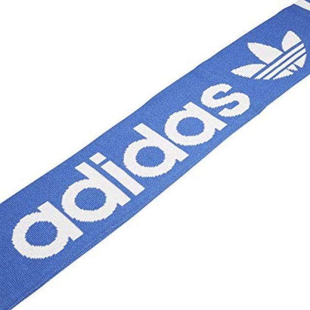 adidas(アディダス)の新品 半額以下！アディダスオリジナルス トレフォイル マフラー スカーフ ブルー メンズのファッション小物(マフラー)の商品写真