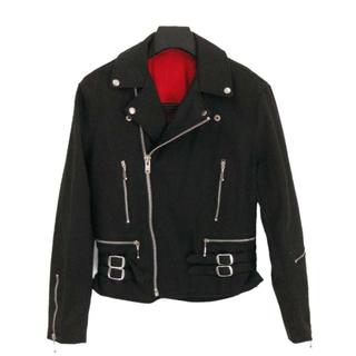 送料無料■ ロンドンジャケット ブルゾン メンズ ブラック フリーサイズ(ライダースジャケット)