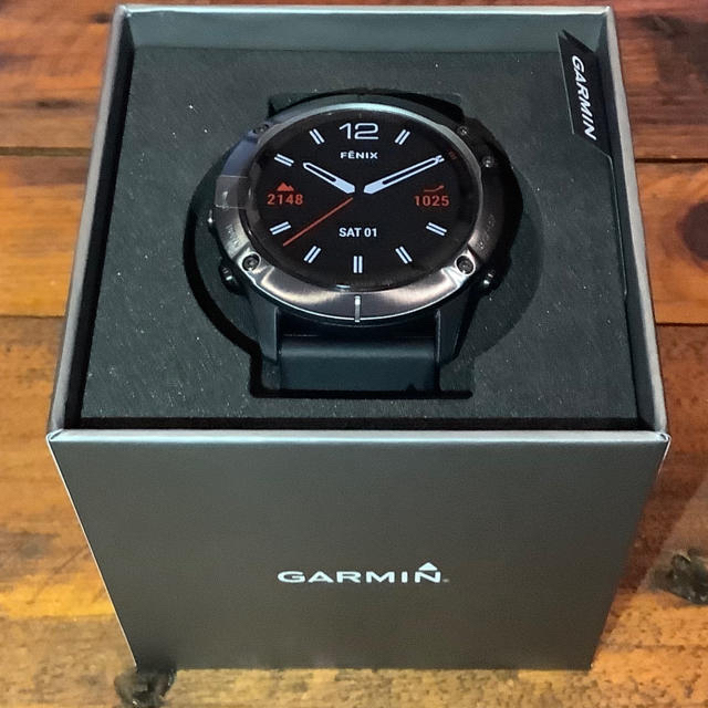 GARMIN(ガーミン)の新品 Garmin fenix 6X Sapphire Black DLC  メンズの時計(腕時計(デジタル))の商品写真