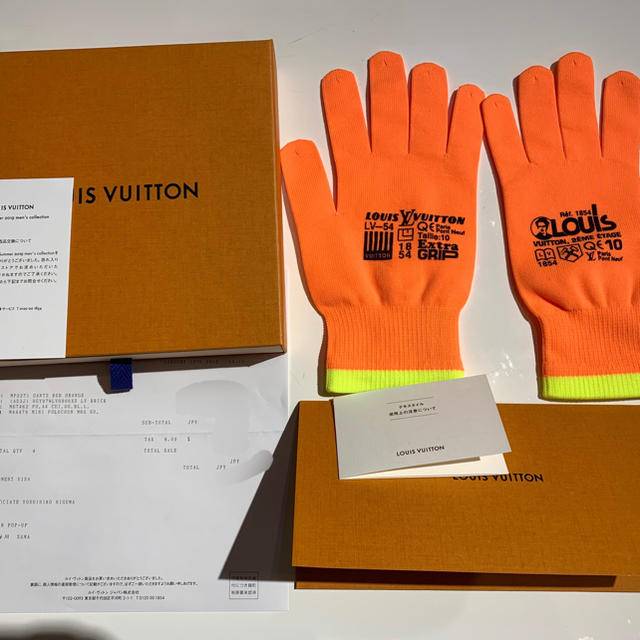 LOUIS VUITTON(ルイヴィトン)のポップアップストア限定★ヴァージル アブロー★グローブ★ゴン・アールジービー メンズのファッション小物(手袋)の商品写真