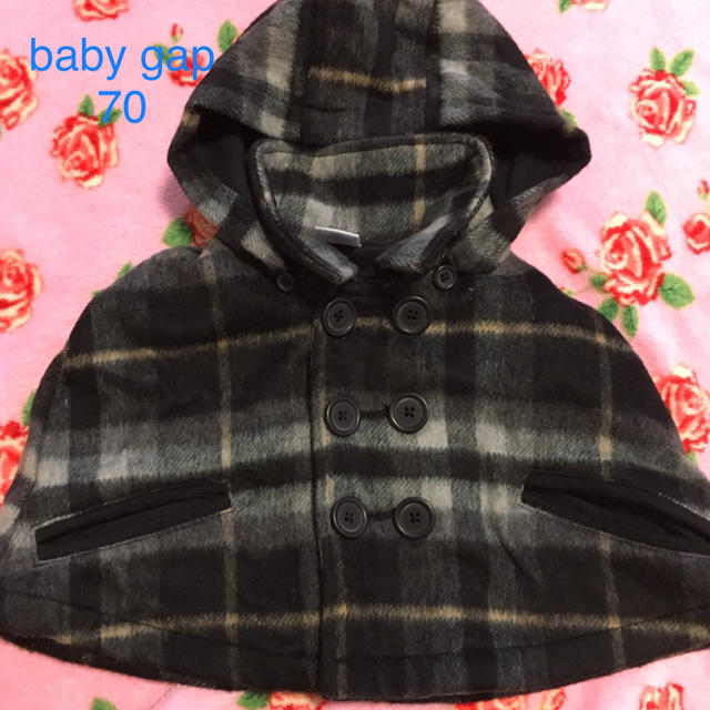 babyGAP(ベビーギャップ)のbaby gap ポンチョコート 70 キッズ/ベビー/マタニティのベビー服(~85cm)(ジャケット/コート)の商品写真