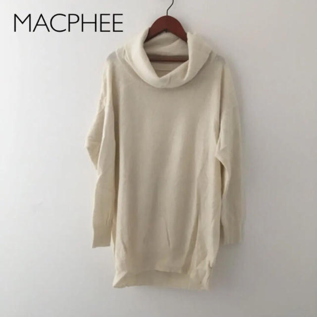 MACPHEE マカフィー ラムカシミヤ オフタートルネックニット