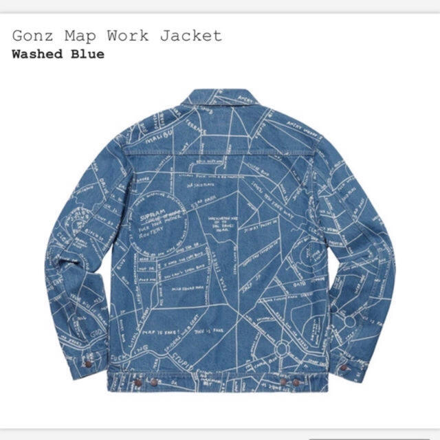 Supreme(シュプリーム)のだるだるさん専用Supreme 19SS Gonz Map メンズのジャケット/アウター(Gジャン/デニムジャケット)の商品写真