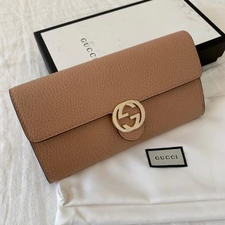 グッチ(Gucci)の売切希望！ 新品 未使用 GUCCI 長財布 インターロッキングG ベージュ(財布)