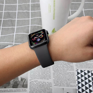 アップルウォッチ(Apple Watch)のApple Watch コンパチブルバンド スポーツバンド ブラック(ラバーベルト)