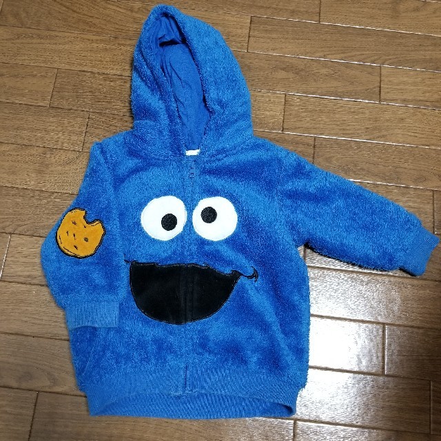 SESAME STREET(セサミストリート)のH&M　クッキーモンスター　フリースパーカー エンタメ/ホビーのおもちゃ/ぬいぐるみ(キャラクターグッズ)の商品写真