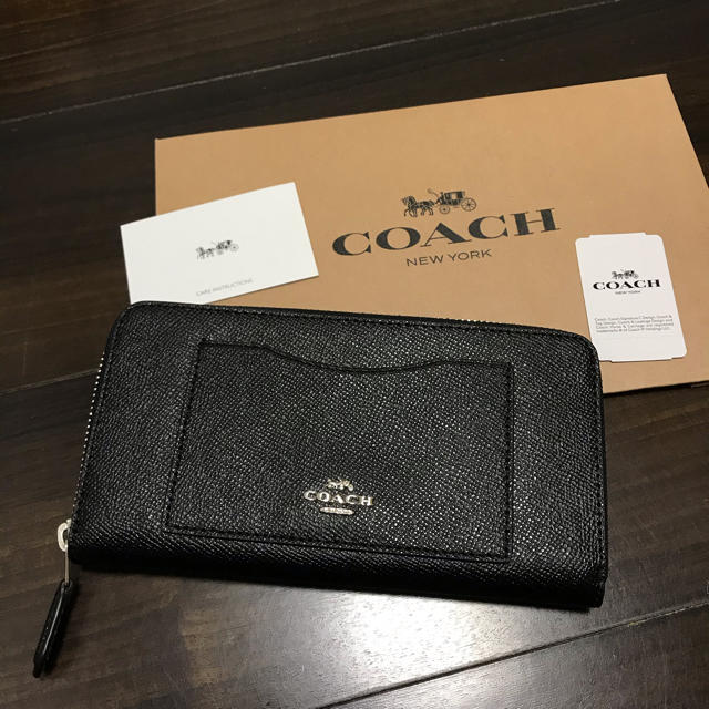 ★新品★COACH(コーチ)  ブラック レザー 長財布