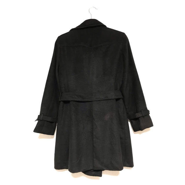 ◉黒　トレンチコート　厚手◉ レディースのジャケット/アウター(トレンチコート)の商品写真