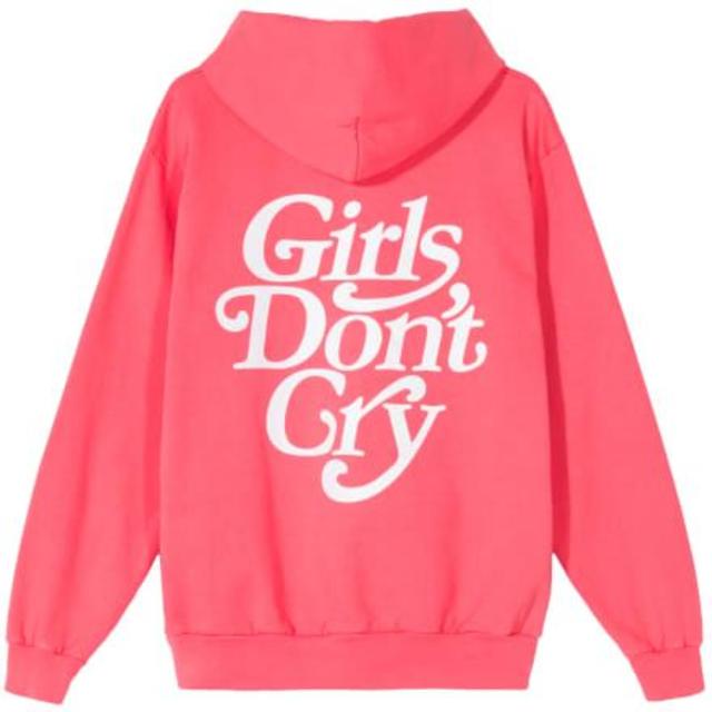 L Girls Don't Cry GDC LOGO HOODY ピンクＬカラー